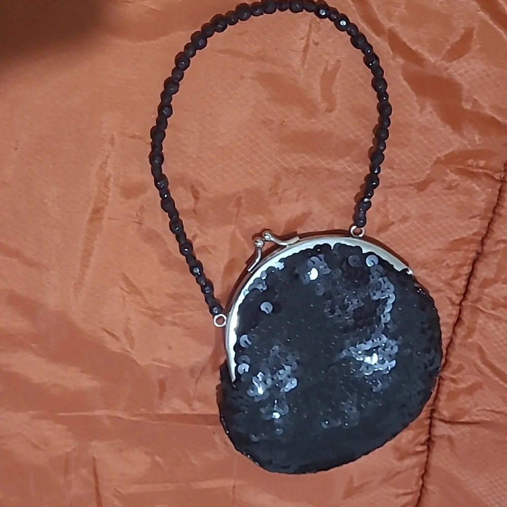 Black Dover Kidz purse sequin  bag for little chic girls